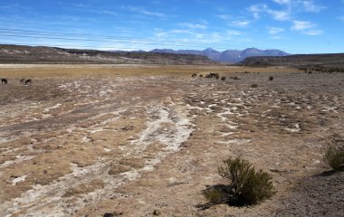 Tren las nubes Arjantin Şili sınırına yanındaki