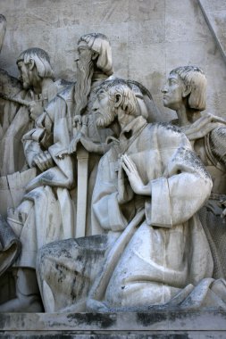 bir ayrıntı monumento dos descobrimentos - belem - Lizbon