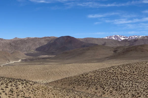 在阿根廷的安第斯山脉-特伦训练 las nubes — 图库照片