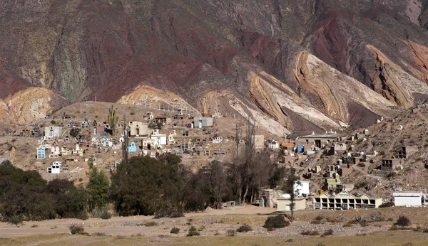 Målarens palett färgglada bergen i Maimara (Jujuy - North Argent — Stockfoto