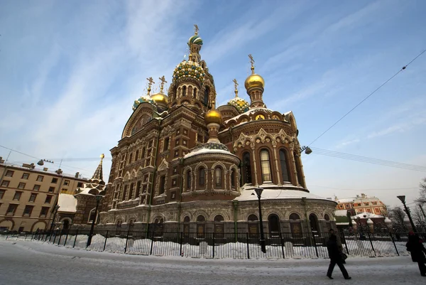 Rus kilise: St Petersburg dökülen kan bizim kurtarıcı — Stok fotoğraf