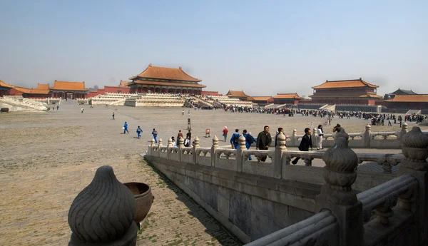 stock image Main building and square of the Forbidden City (Imperial Palace) in Beijing