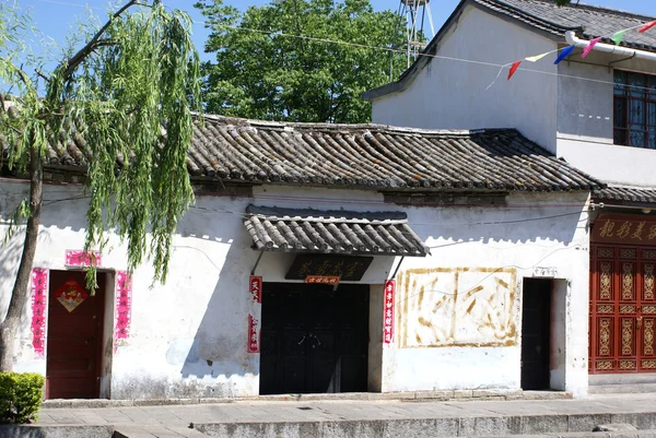 中国房子在大理中心-云南-中国 — 图库照片