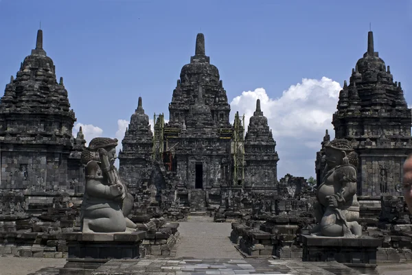 Prambanan Tapınağı - java Endonezya Arkeolojik Sit — Stok fotoğraf