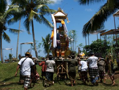 Bali dili hinduistic toplu cenaze yakma töreni Endonezya