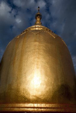 Sunset at Bupaya pagoda (archeological site of Bagan - Myanmar (Burma)) clipart