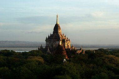 Bagan - Myanmar Arkeolojik Sit manzaraya | Burma