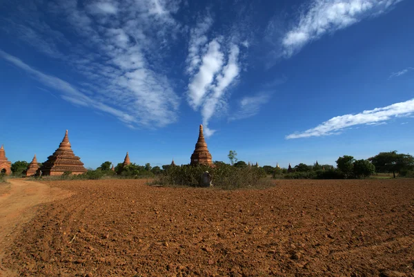 Pohled na archeologické naleziště Bagan - Barmská | Barma — Stock fotografie