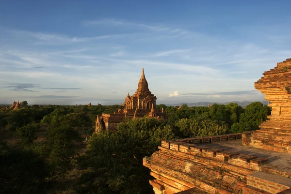 Uitzicht op de archeologische site van Bagan - Myanmar | Birma — Stockfoto