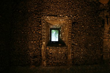 CHAPEL OF BONES (CAPELA DOS OSSOS) CHURCH OF SAINT FRANCISCO IN EVORA clipart