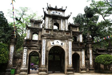 Entrance of the Perfume Pagoda in Vietnam clipart