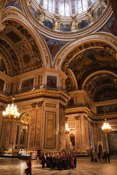 Innenausbau der Kathedrale St. Isaak in St. Petersburg in Russland — Stockfoto