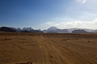 Wadi rum çöl. South jordan. Ürdün.