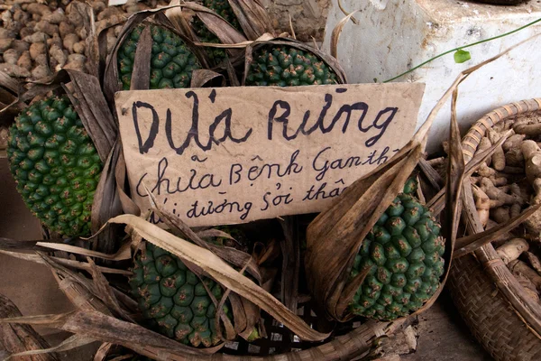 Verkoop van groene vruchten in vietnam — Stockfoto