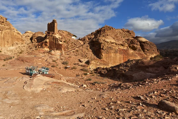Hoher Opferplatz in Petra in Jordanien. — Stockfoto