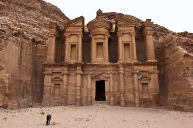 The Monastery in Petra - Jordan clipart