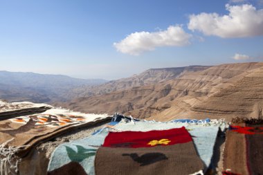 Wadi grevcilerin Gorge Jordan Kral'ın karayolu boyunca