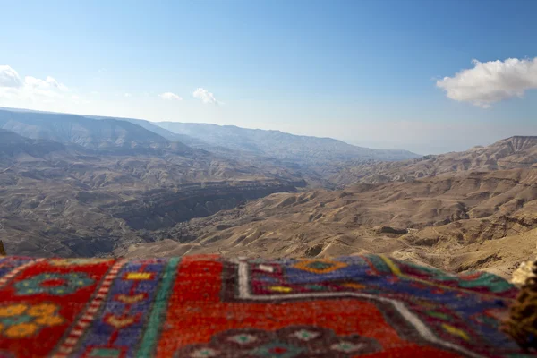 Gorge Wadi Mujib le long de la King's Highway en Jordanie — Photo