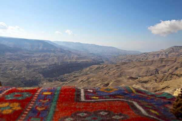 Wadi Mujib Gorge along the King's Highway in Jordan