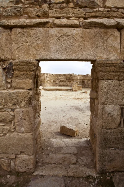 Um Ρωμαϊκή χωριό ar-rasas στην Ιορδανία — Φωτογραφία Αρχείου