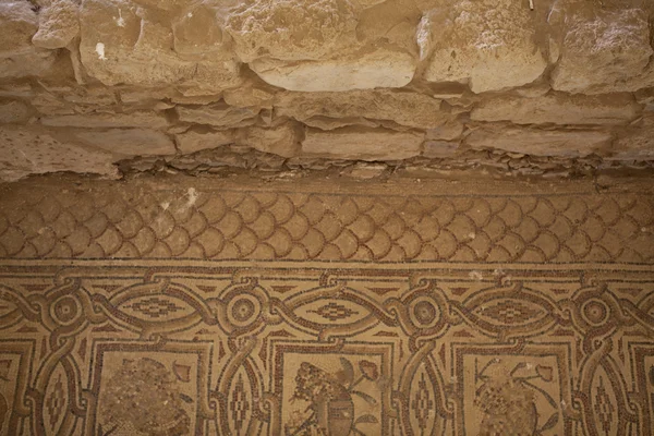 Mozaik az Um Ar Rasas - Jordan - Közel-Kelet — Stock Fotó