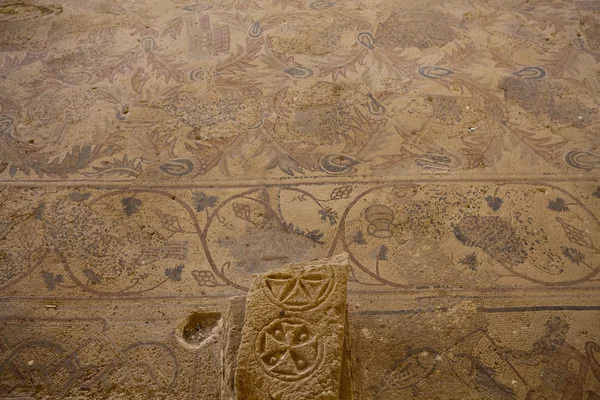 Mozaik içinde um ar rasas - Ürdün - Ortadoğu — Stok fotoğraf