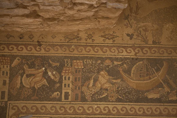 Mosaico in Umm Ar Rasas - Giordania - Medio Oriente — Foto Stock