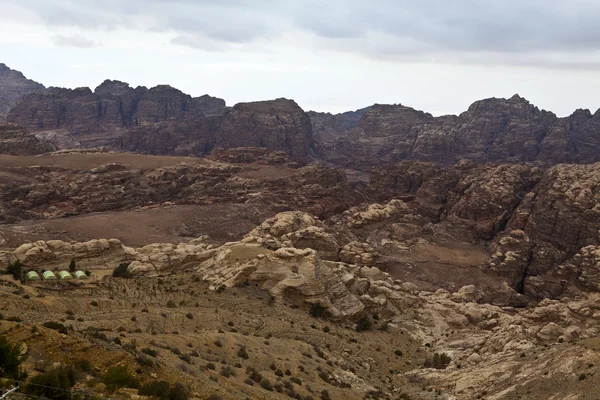 Blick auf die Berge von Petra - Jordanien — Stockfoto