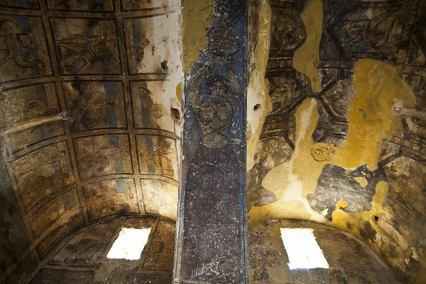 Interior del Castillo de Amra - casa de baños - Castillo del desierto en Jordania —  Fotos de Stock
