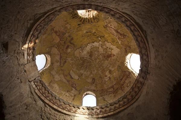 Interno del Castello di Amra - stabilimento balneare - Castello del deserto in Giordania — Foto Stock