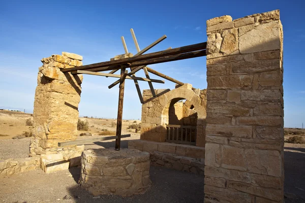 Castello di Amra - pompa dell'acqua - Castello del deserto in Giordania — Foto Stock
