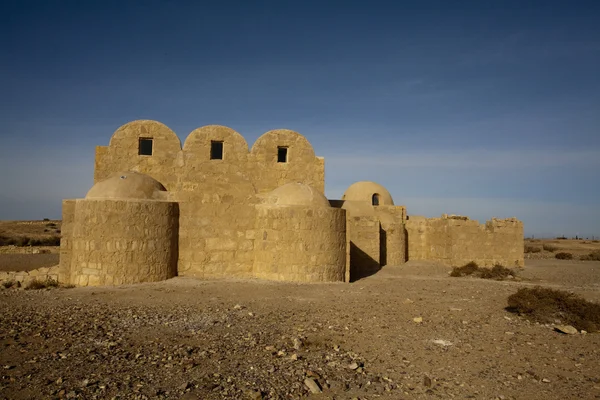 Castillo de Amra - casa de baños - Castillo del desierto en Jordania —  Fotos de Stock