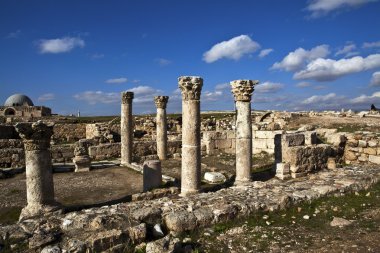 Amman (Kalesi) Jordan tapınakta Roma Herkül