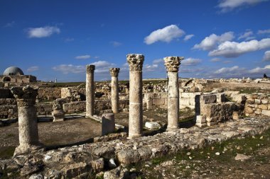 Roman Hercules temple in Amman (Citadel) Jordan clipart