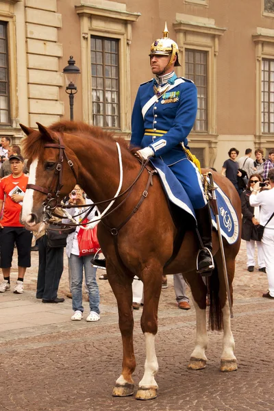 Kraliyet Muhafızı. Stockholm, İsveç - Stok İmaj