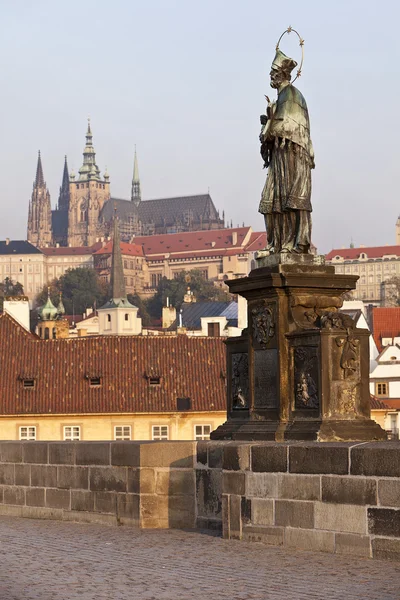Johannes van nepomuk in Praag — Stockfoto
