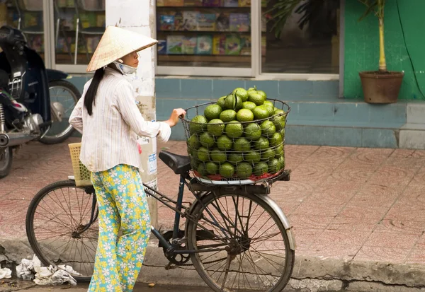 stock image Women Selling Fruit in Vietnam