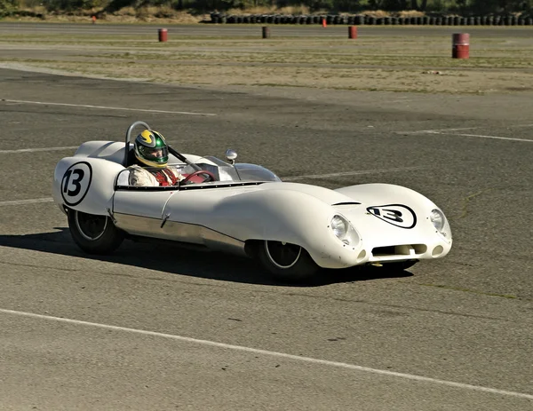 White Lotus Racecar — Stock Photo, Image