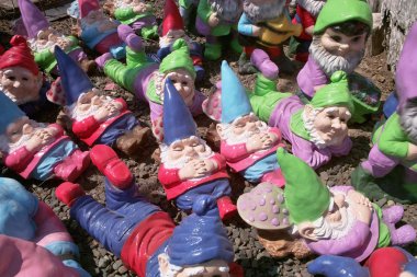 Many Garden Gnomes clipart