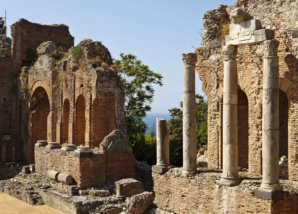 Römisches theater in taormina — Stockfoto