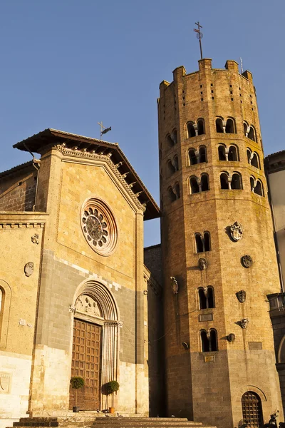 Gereja Orvieto Dan Menara Bell — Stok Foto