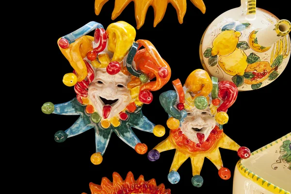 Clown italiani in ceramica — Foto Stock