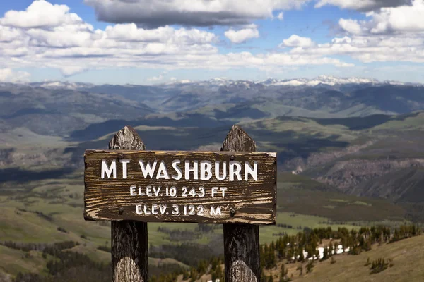 Mt. washburn, Yellowstonský park — Stock fotografie