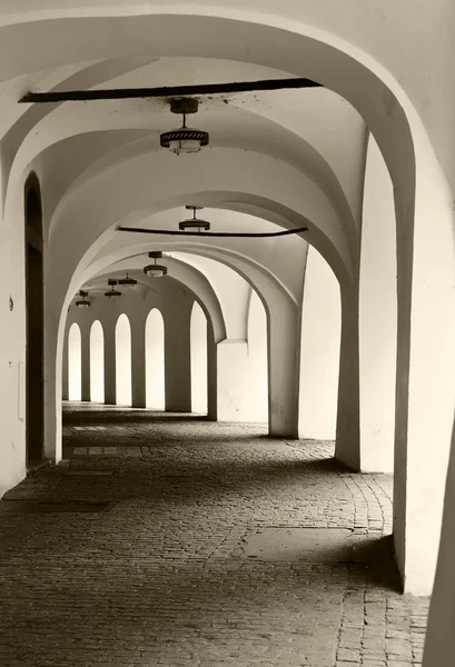 Korridor med valv — Stockfoto