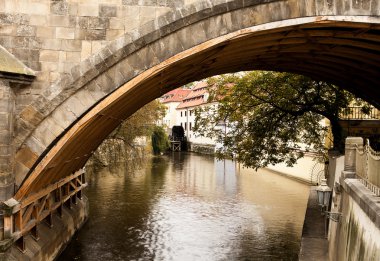 Canal Under Charles Bridge clipart