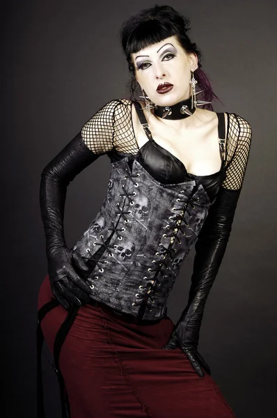 Sexy gotische model — Stockfoto