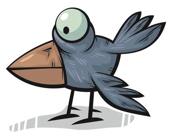 Corbeau debout — Image vectorielle