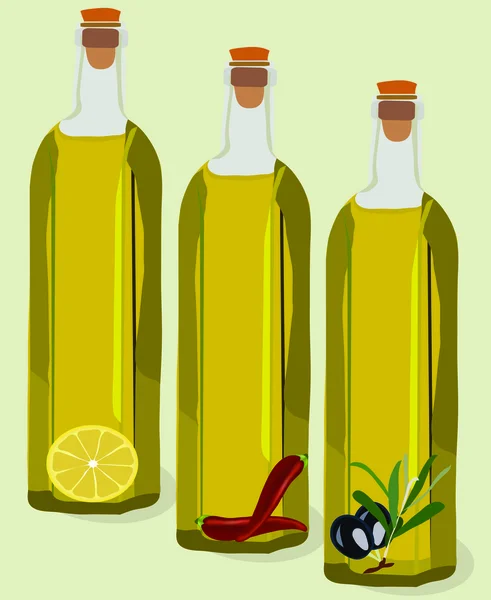 Huile de bouteille — Image vectorielle