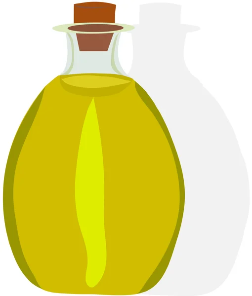 Flaska olja — Stock vektor