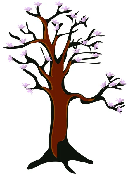 Kwitnące drzewo — Wektor stockowy